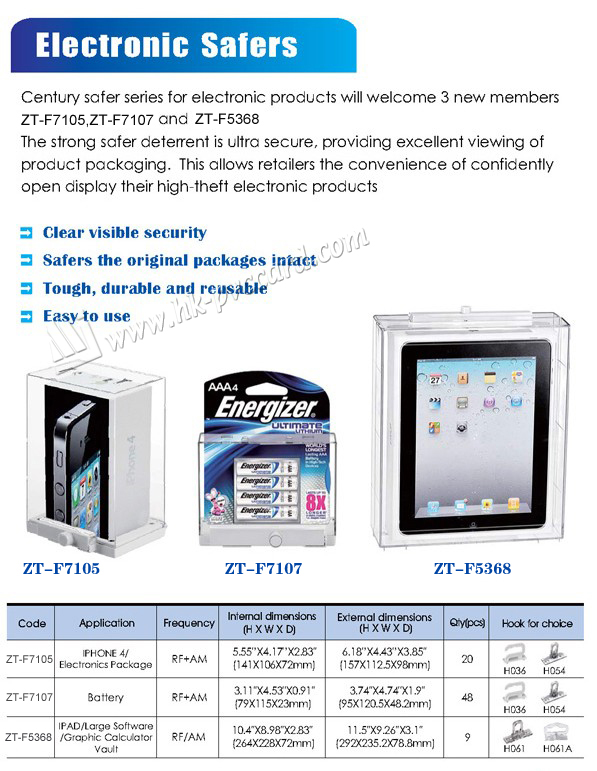 Product Type: ZT-F5368 (IPAD/Electronic calculator safer)