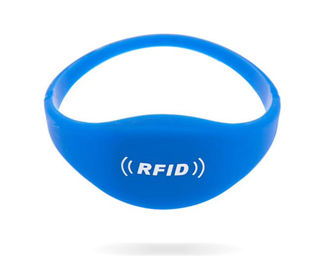 RFID扁圓硅膠腕帶