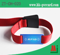 RFID尼龍腕帶(彎扣型)