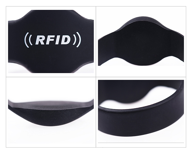 RFID圓形硅膠腕帶