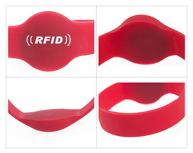RFID圓形硅膠腕帶